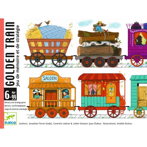 Djeco 5084 Kártyajáték - Arany vonat - Goldan Train