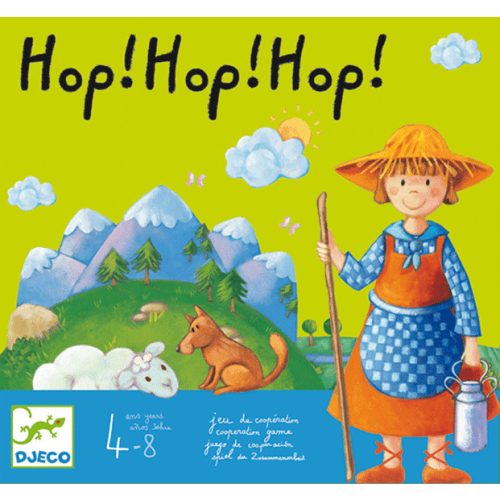 Djeco 8408 Társasjáték - Juh terelés - Hop! Hop! Hop!