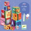 Djeco 8505 Toronyépítő kocka - Természet és állatok - 10 nature & animal blocks